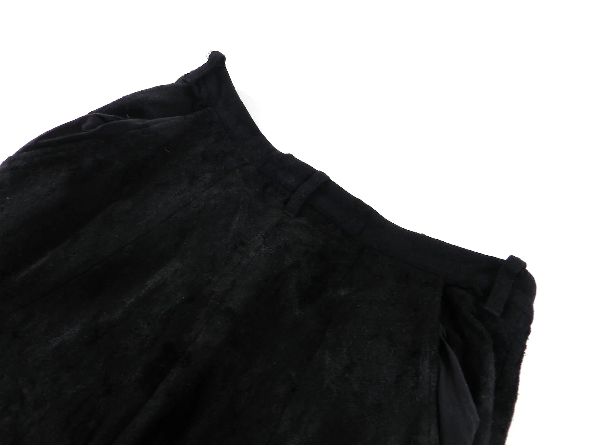 Julius Fall 2013 Black Suede Distressed Trousers - XS