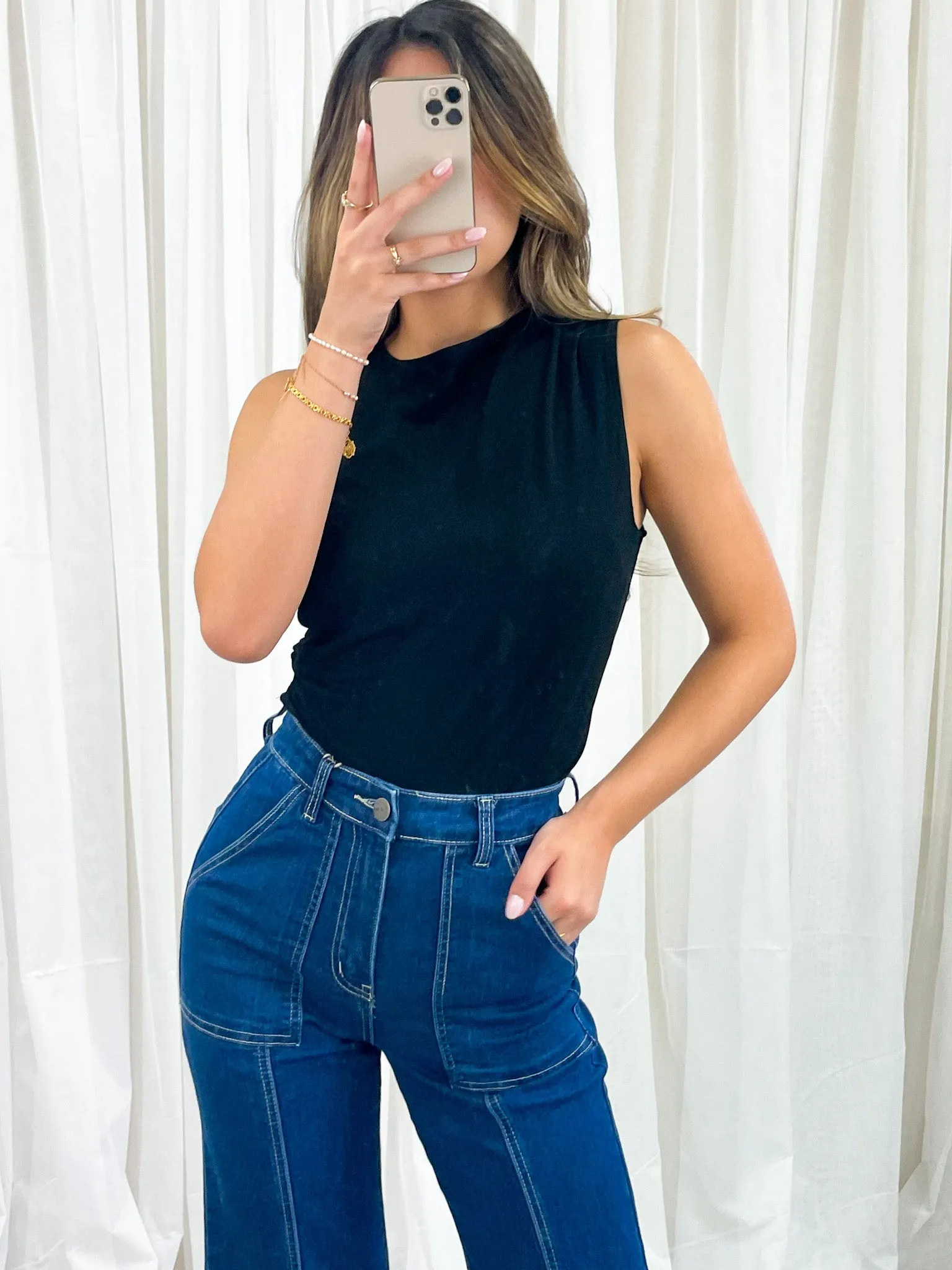 KATINA TOP - BLACK