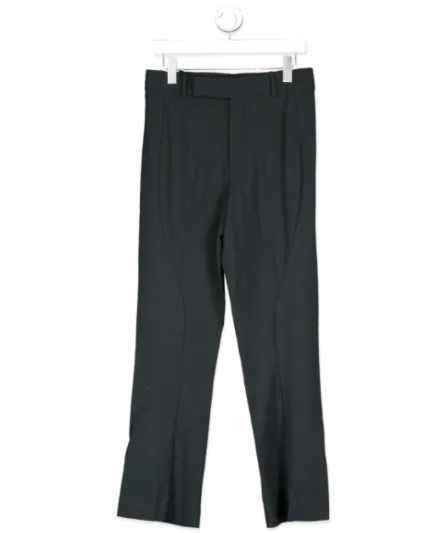 Kaushik Velendra Black Straight Suit Trousers W30