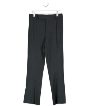 Kaushik Velendra Black Straight Suit Trousers W30