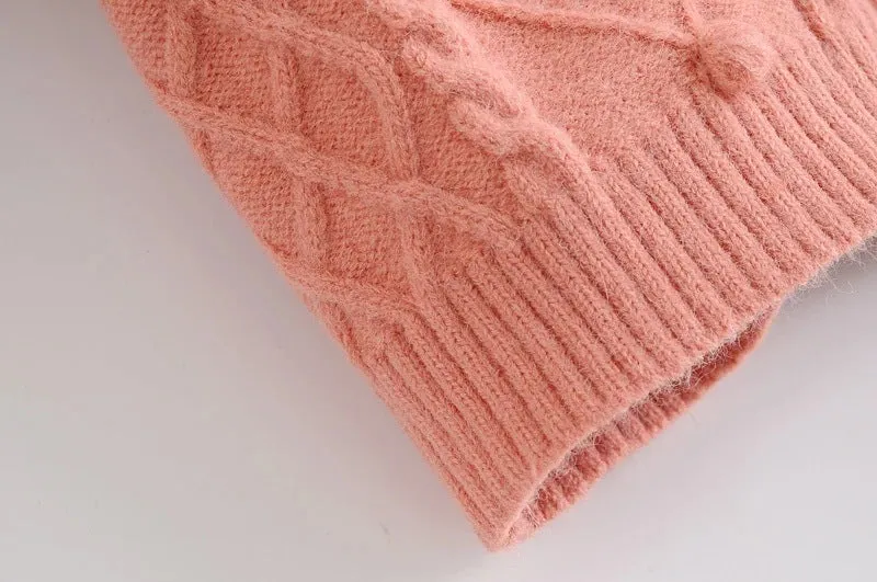 Knit Single-breasted Cardigans Cami Tops Two-piece