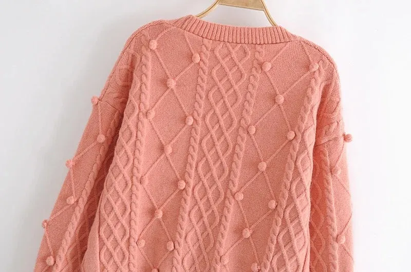 Knit Single-breasted Cardigans Cami Tops Two-piece