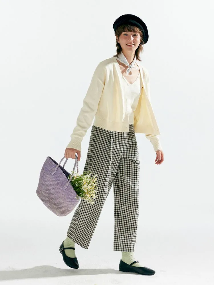 Knit Two-Piece Layered Cardigan【s0000007638】