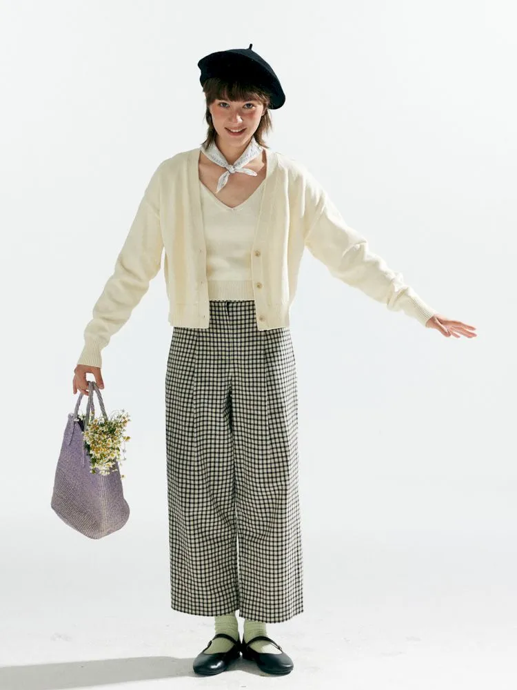 Knit Two-Piece Layered Cardigan【s0000007638】