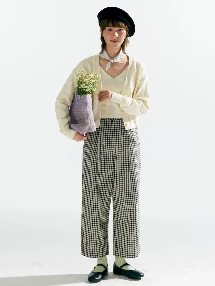 Knit Two-Piece Layered Cardigan【s0000007638】
