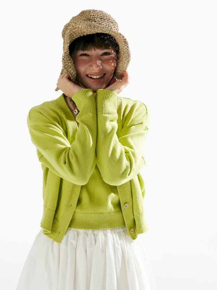Knit Two-Piece Layered Cardigan【s0000007638】