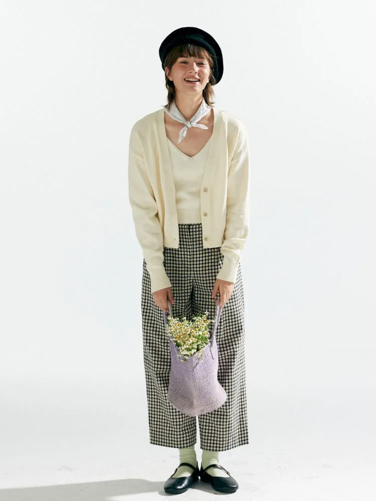 Knit Two-Piece Layered Cardigan【s0000007638】