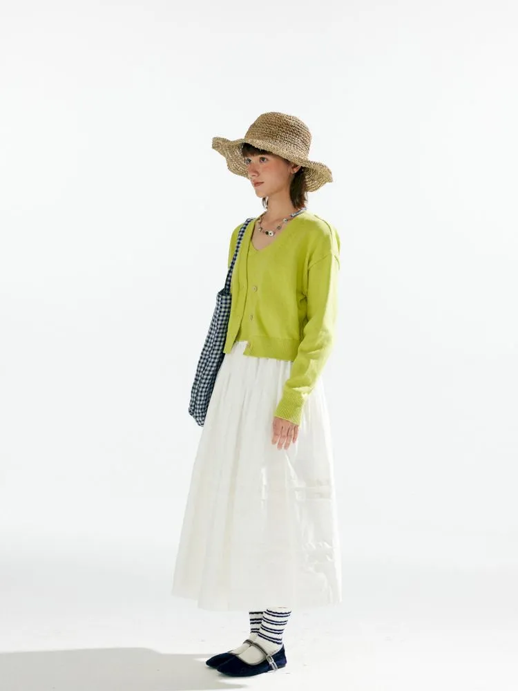 Knit Two-Piece Layered Cardigan【s0000007638】