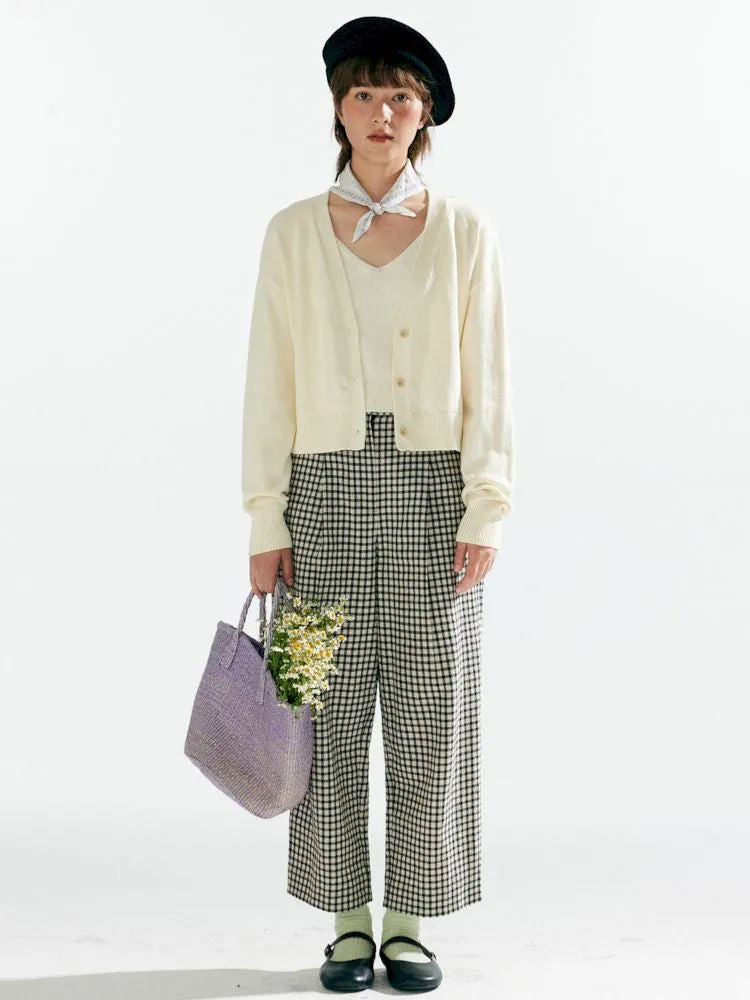 Knit Two-Piece Layered Cardigan【s0000007638】