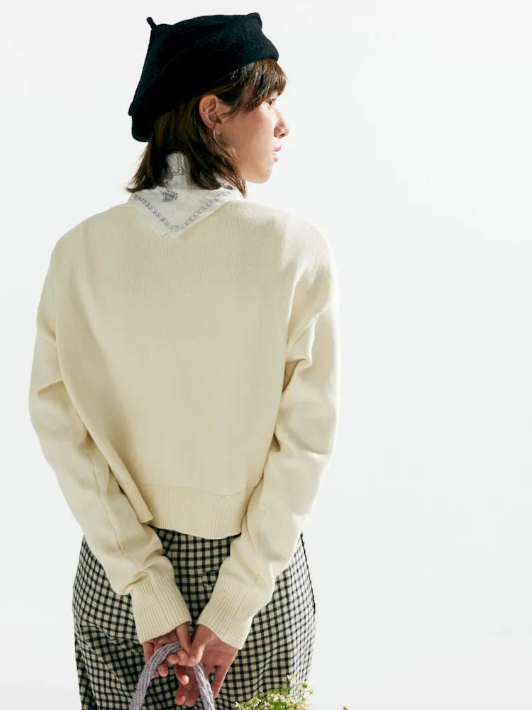 Knit Two-Piece Layered Cardigan【s0000007638】