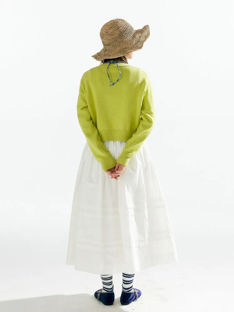 Knit Two-Piece Layered Cardigan【s0000007638】