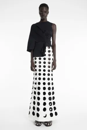 Knotted Jersey Top Black