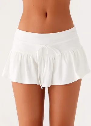 Landon Mini Skort - White