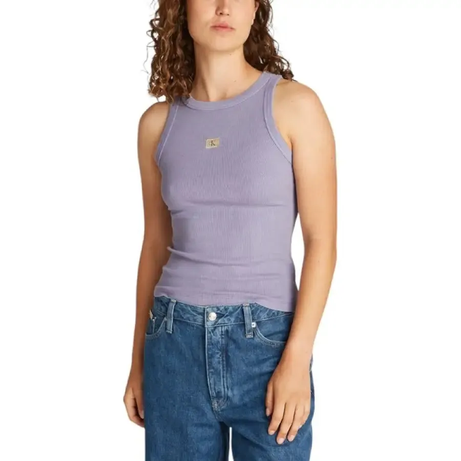 Lavender Ribbed Tank Top