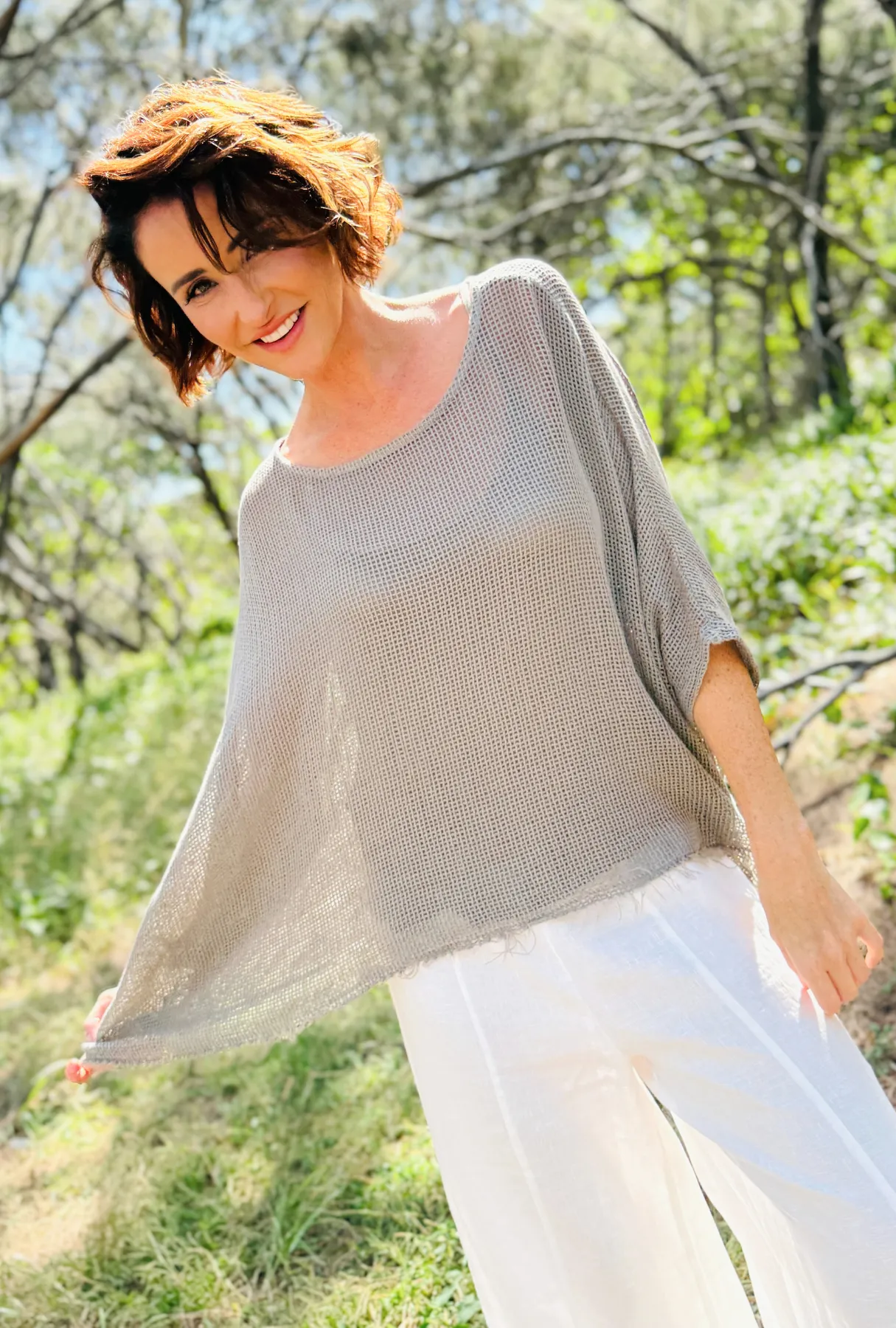 Layered and Loving it top - Stone