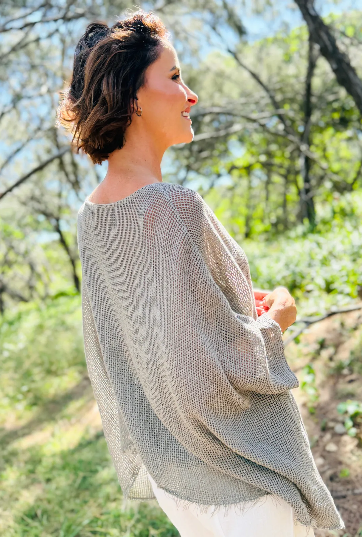 Layered and Loving it top - Stone