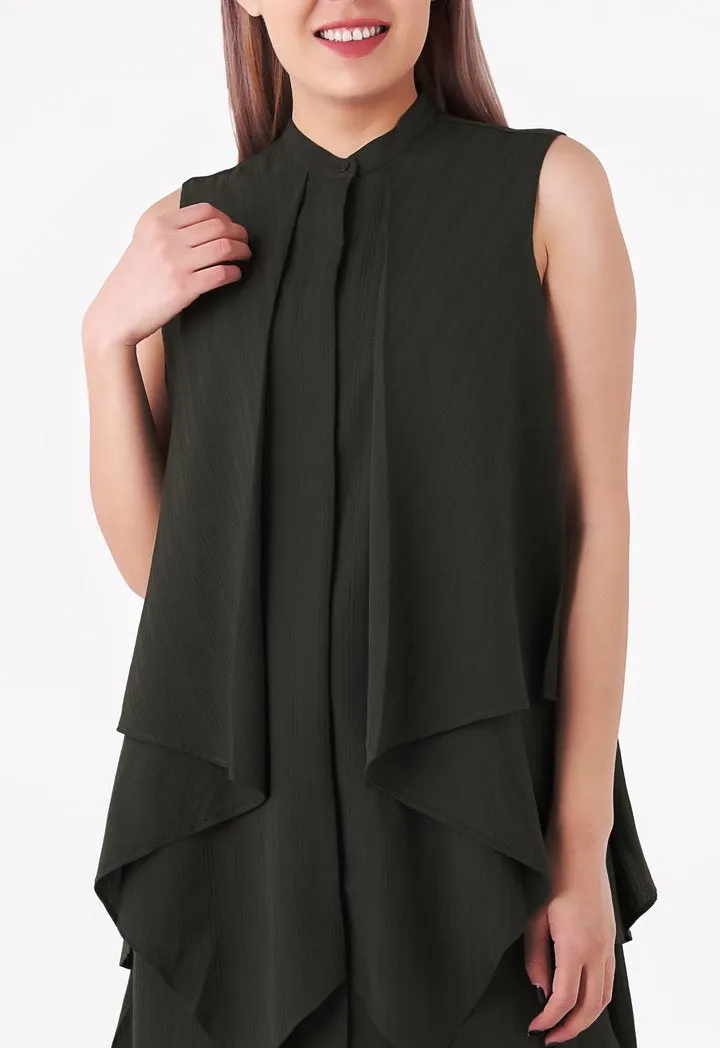 Layered Sleeveless Blouse