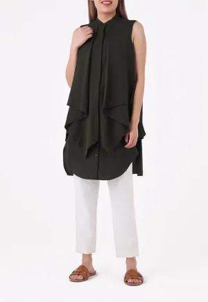Layered Sleeveless Blouse