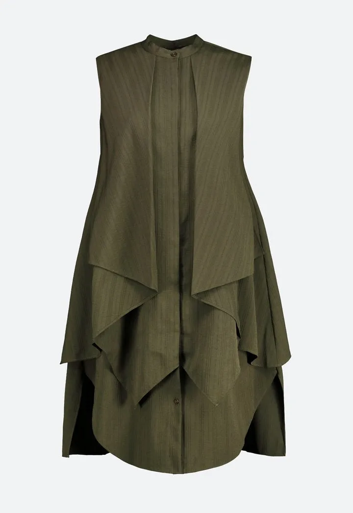 Layered Sleeveless Blouse