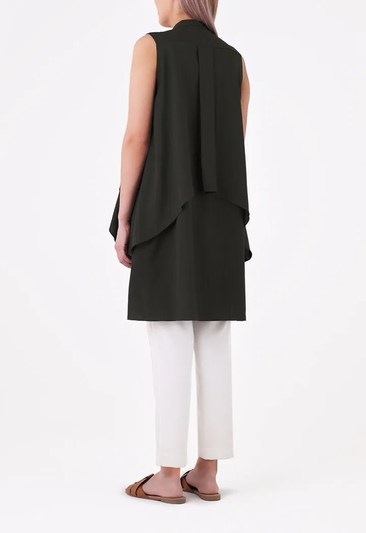Layered Sleeveless Blouse
