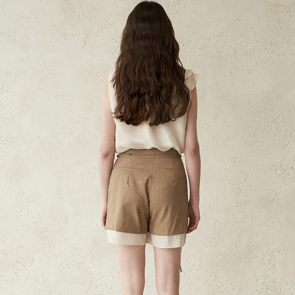 Layered Style Short Pants