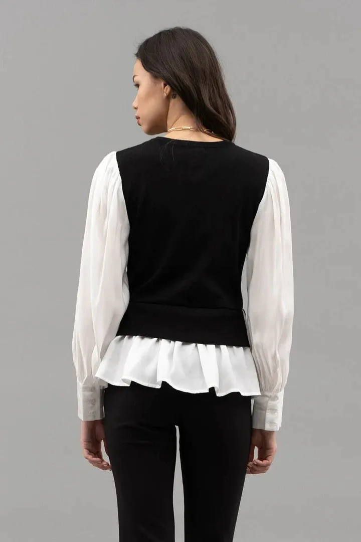 Layered Sweater Vest
