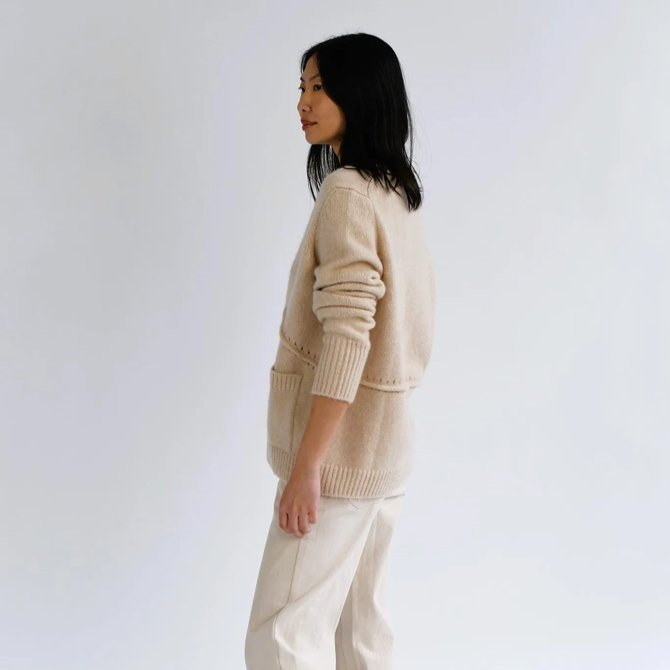 Leto V-Neck Wool Cardigan