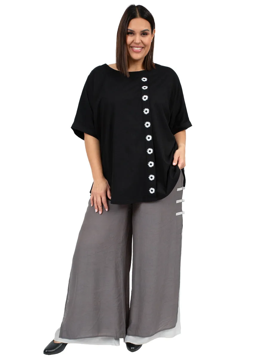 Linen Oak Pants - Grey*