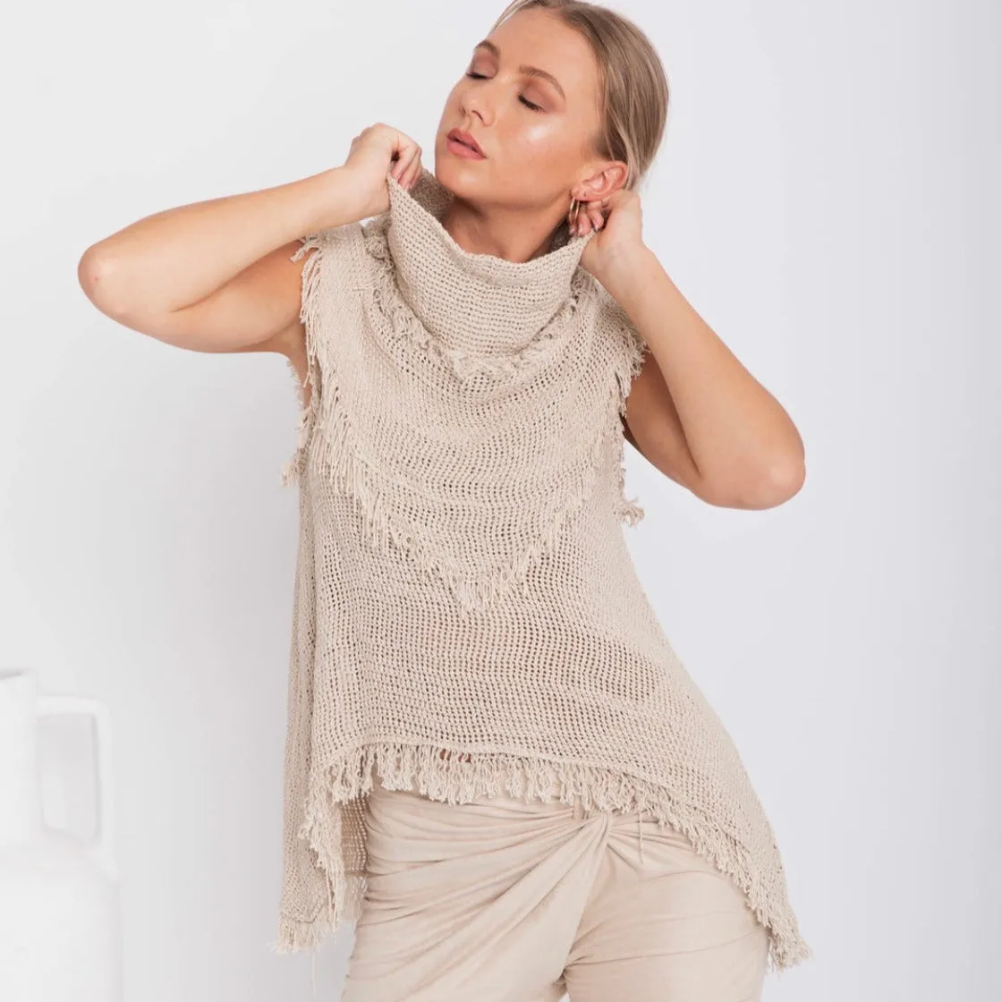 Lisa Brown Dezba Sleeveless Top