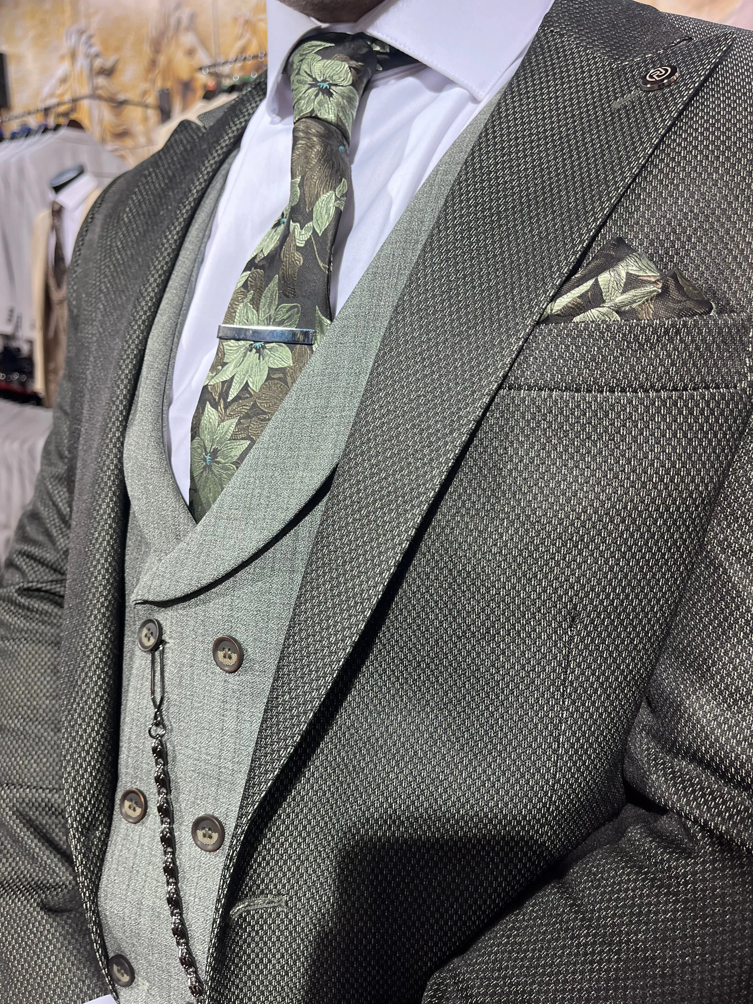 Littler - Bottle Green 3 Piece Suit