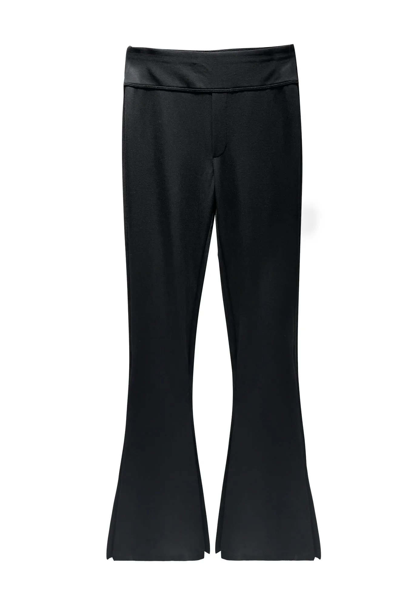 Live pleat slim fit mid-rise trousers