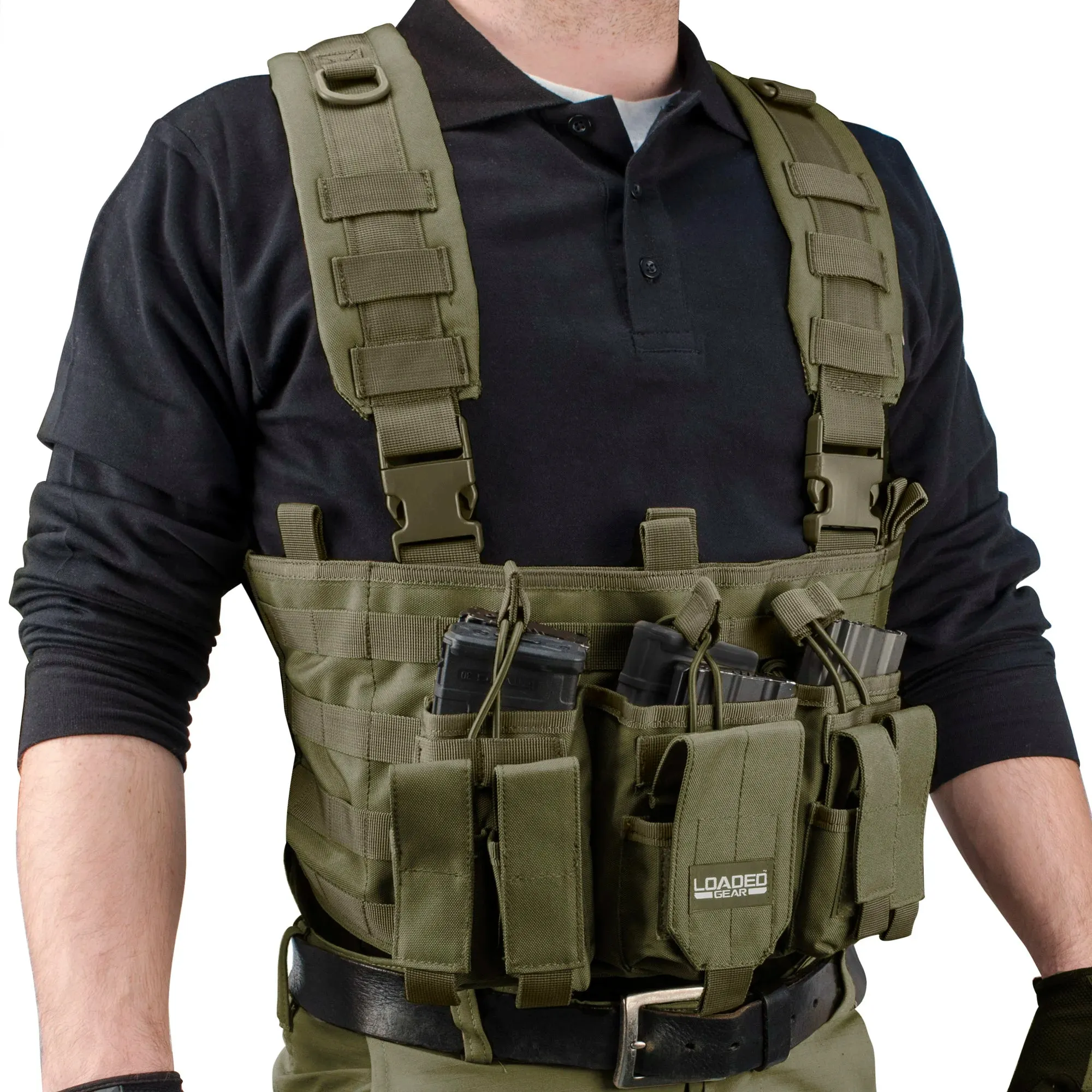 Loaded Gear VX-400 Tactical Chest Rigs | Black, OD Green, Dark Earth | BI12258, BI12794, BI12792