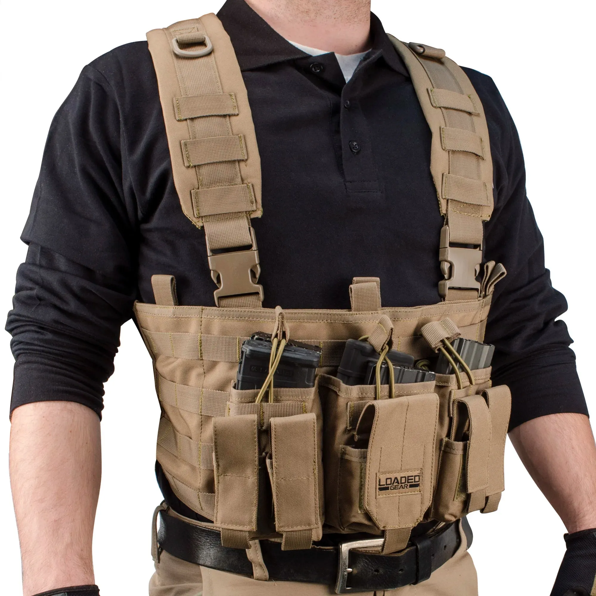 Loaded Gear VX-400 Tactical Chest Rigs | Black, OD Green, Dark Earth | BI12258, BI12794, BI12792