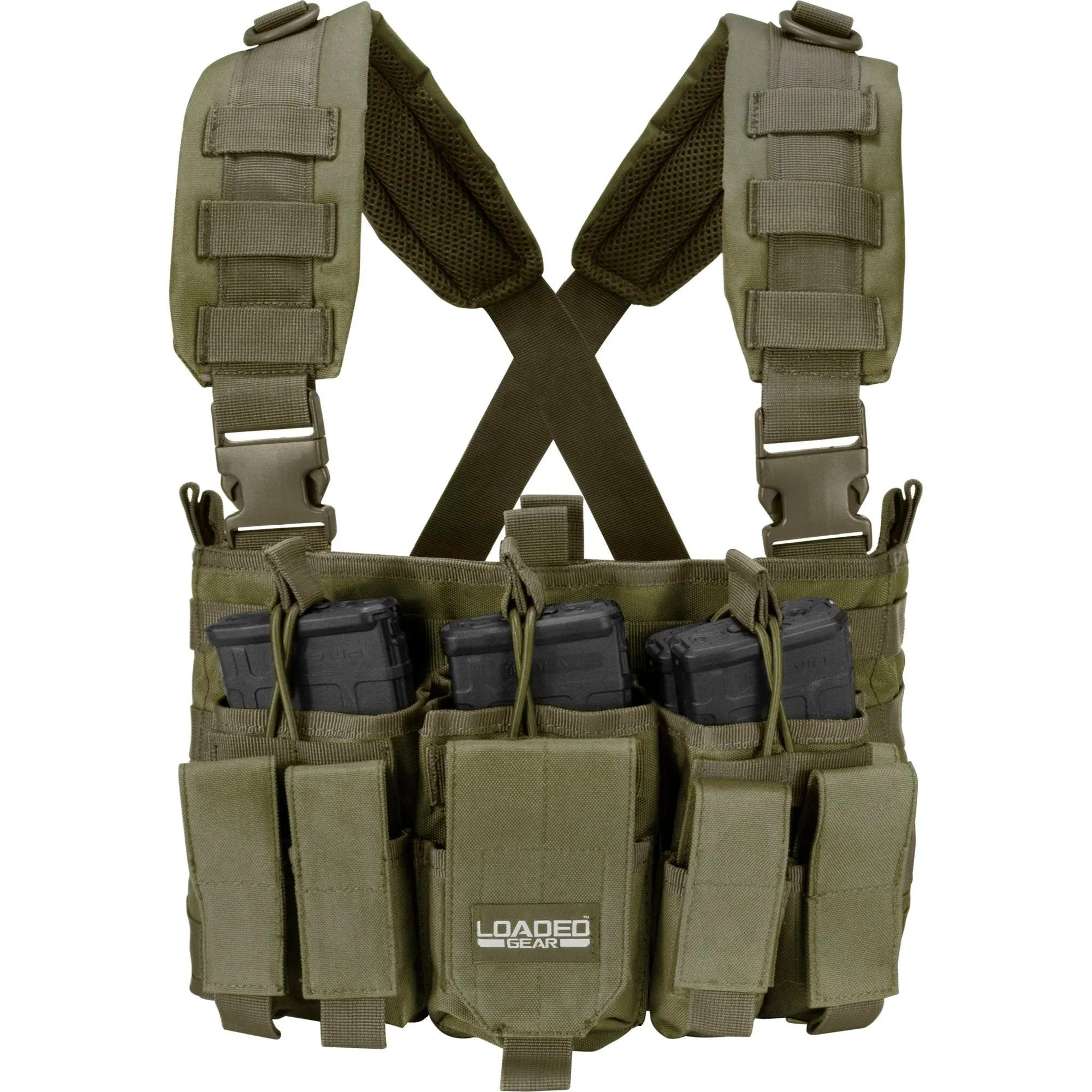 Loaded Gear VX-400 Tactical Chest Rigs | Black, OD Green, Dark Earth | BI12258, BI12794, BI12792