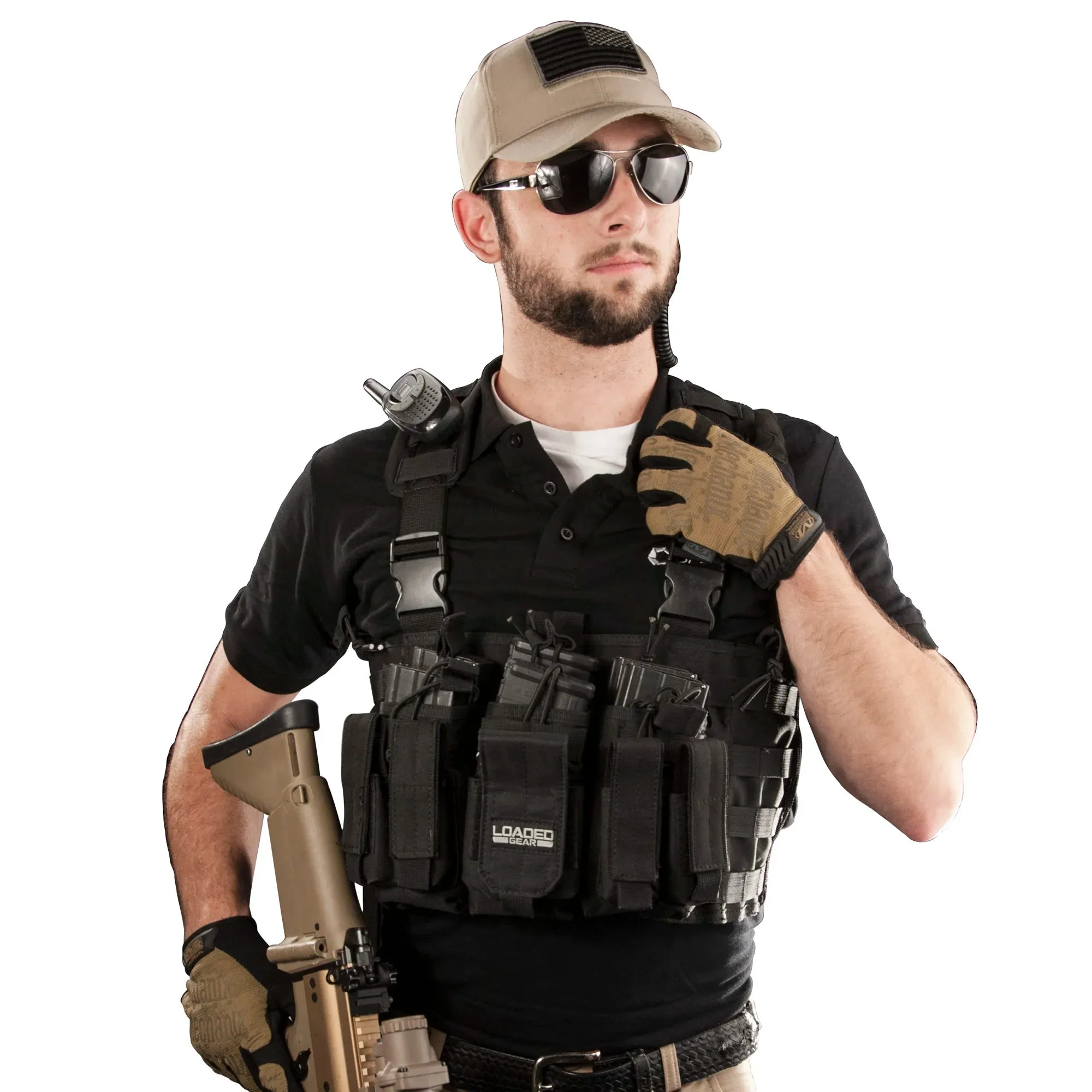 Loaded Gear VX-400 Tactical Chest Rigs | Black, OD Green, Dark Earth | BI12258, BI12794, BI12792