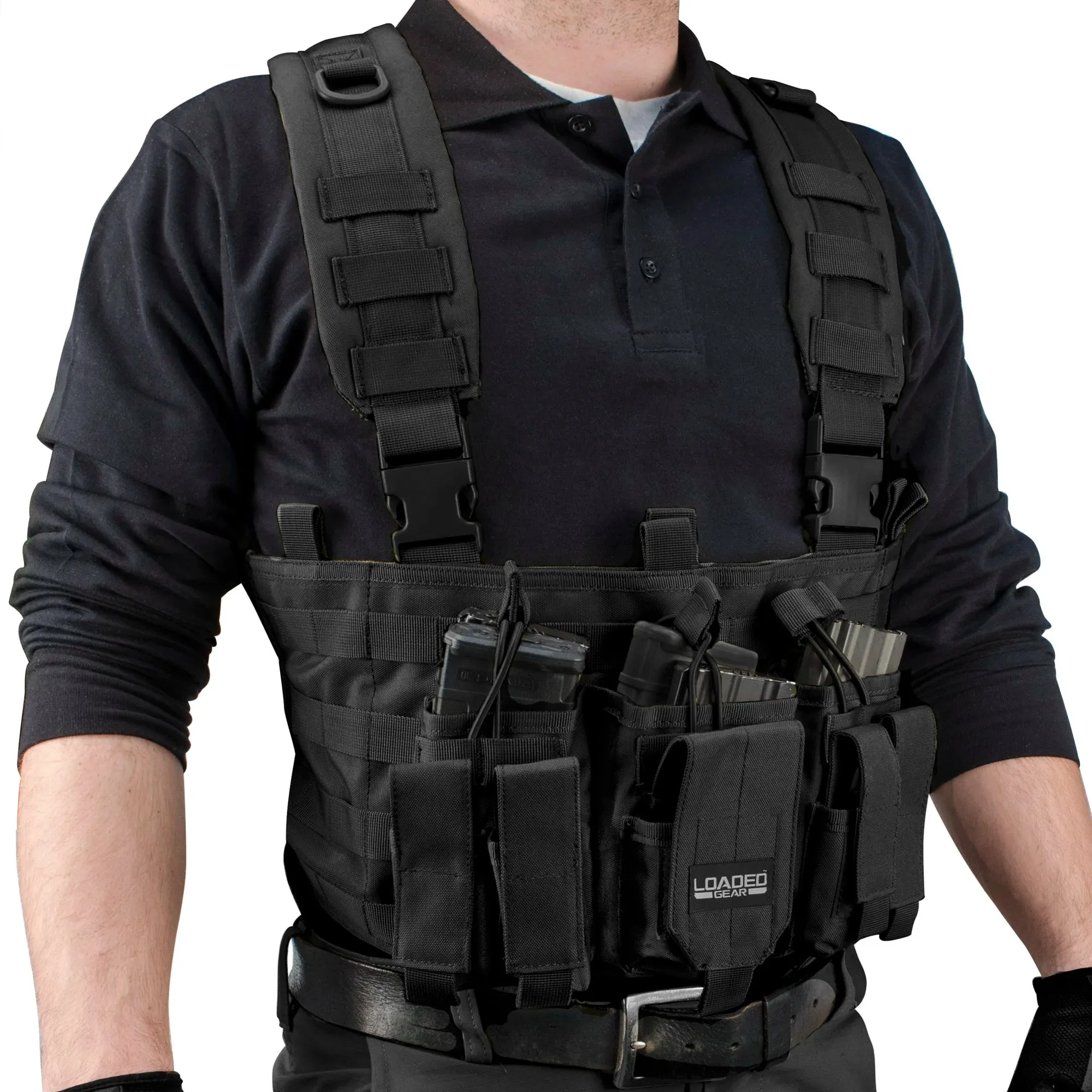 Loaded Gear VX-400 Tactical Chest Rigs | Black, OD Green, Dark Earth | BI12258, BI12794, BI12792