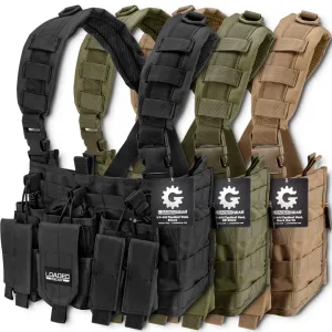Loaded Gear VX-400 Tactical Chest Rigs | Black, OD Green, Dark Earth | BI12258, BI12794, BI12792