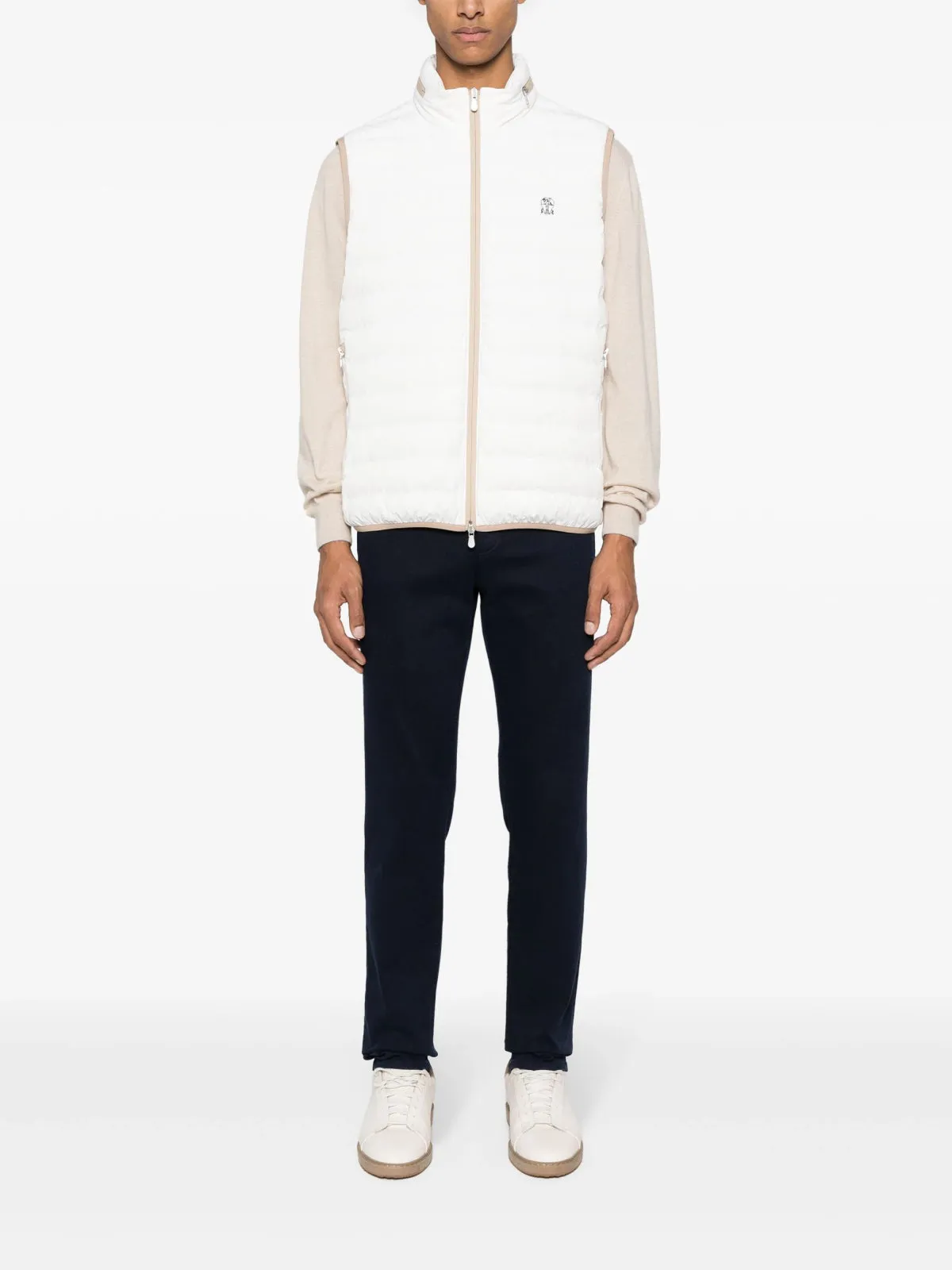 Logo-Embroidered  Padded Vest