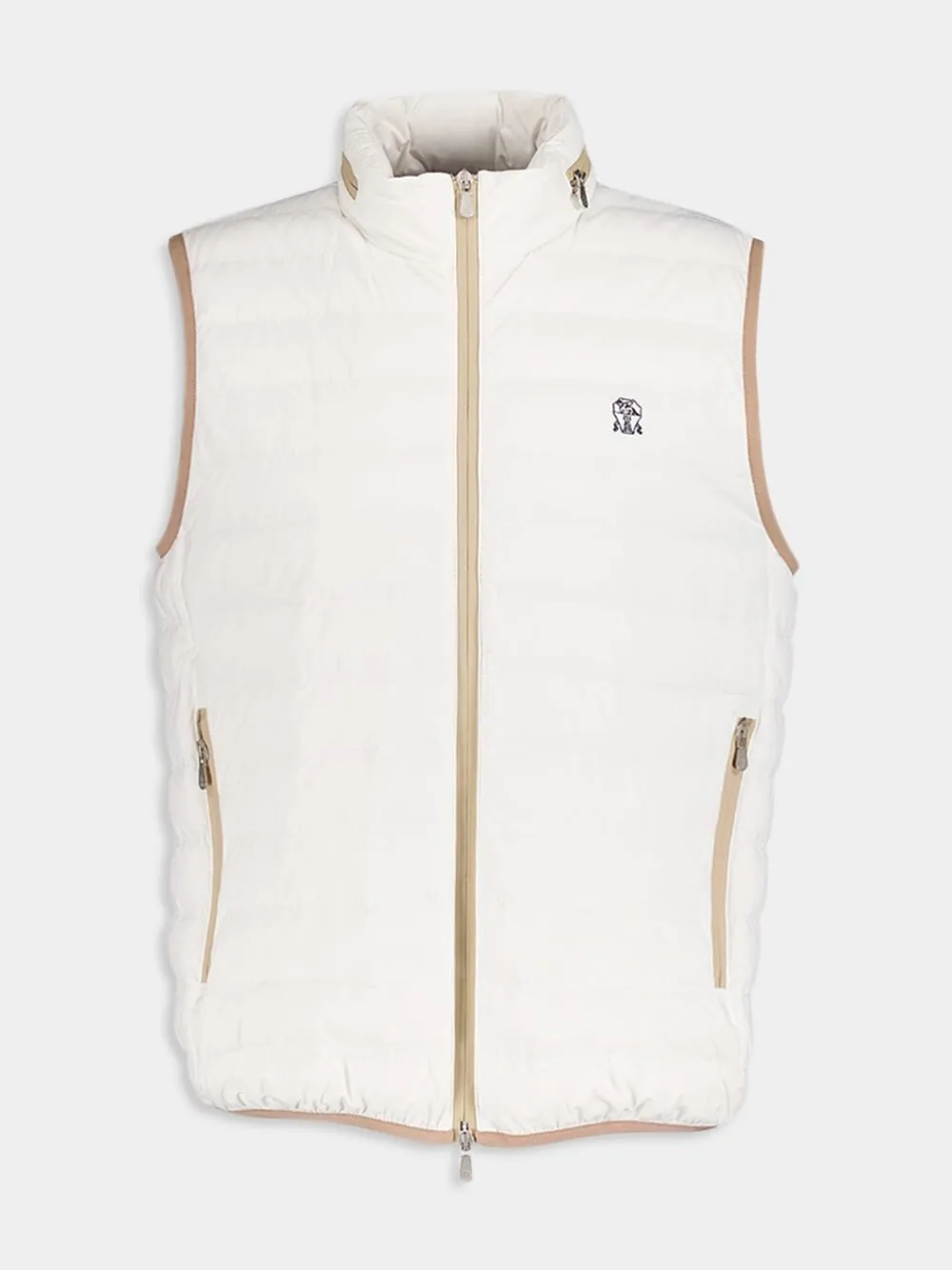 Logo-Embroidered  Padded Vest