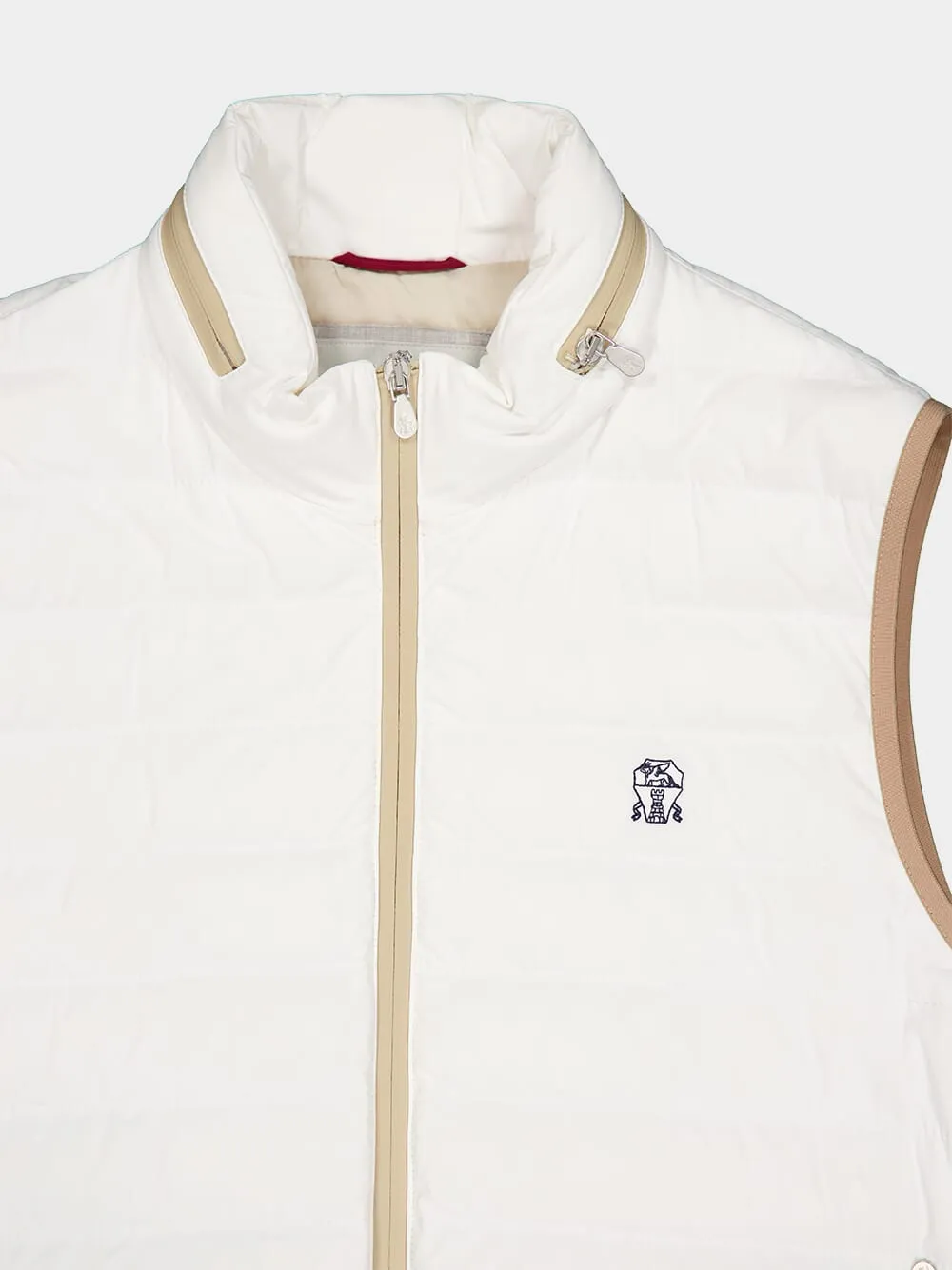 Logo-Embroidered  Padded Vest