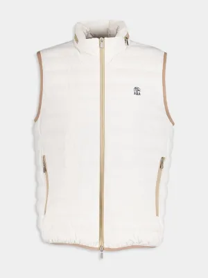 Logo-Embroidered  Padded Vest