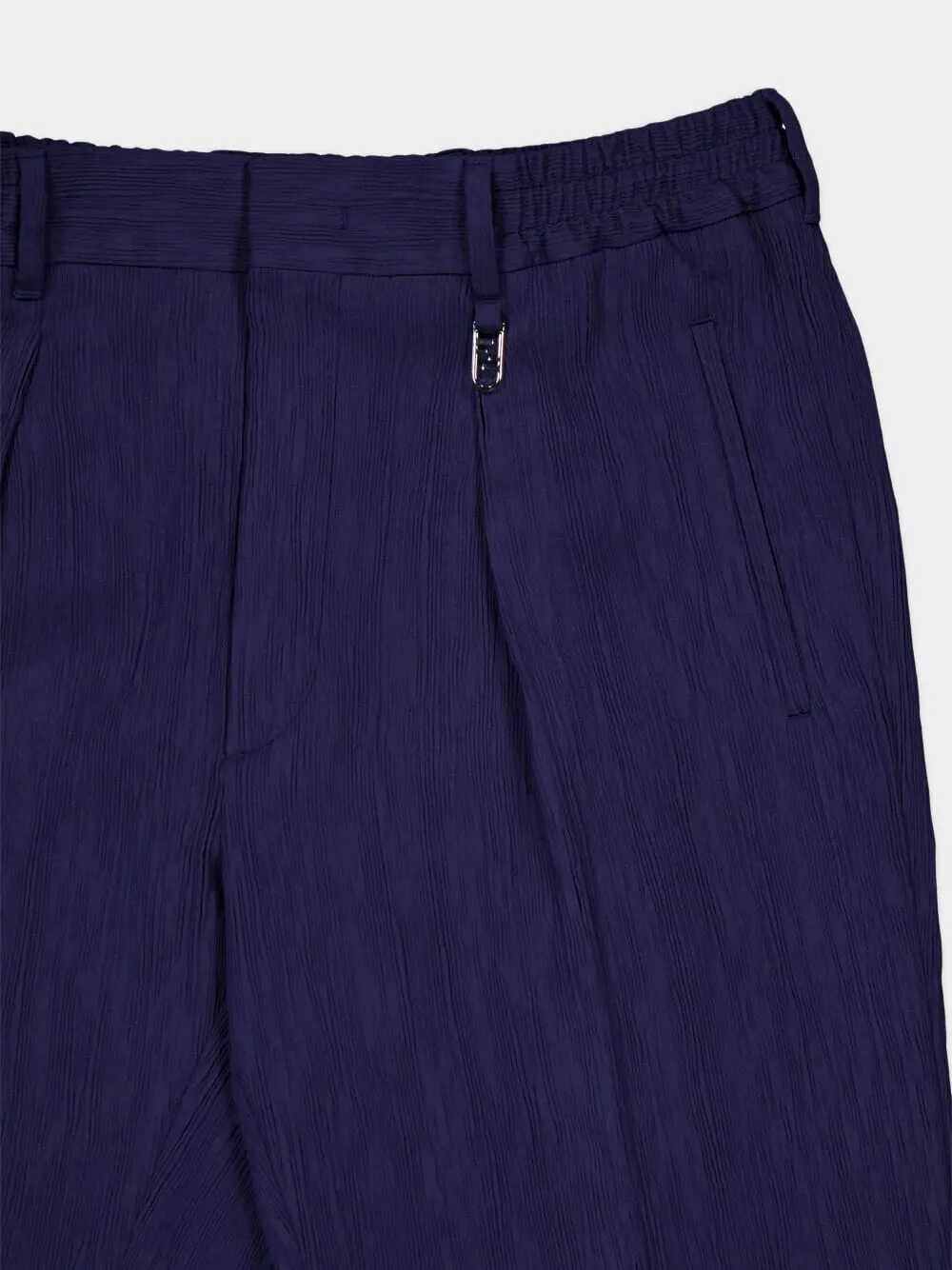 Logo-Plaque Straight-Leg Trousers