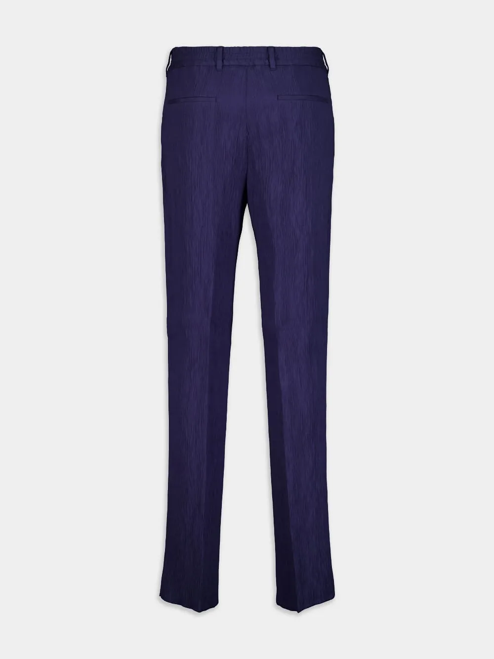 Logo-Plaque Straight-Leg Trousers