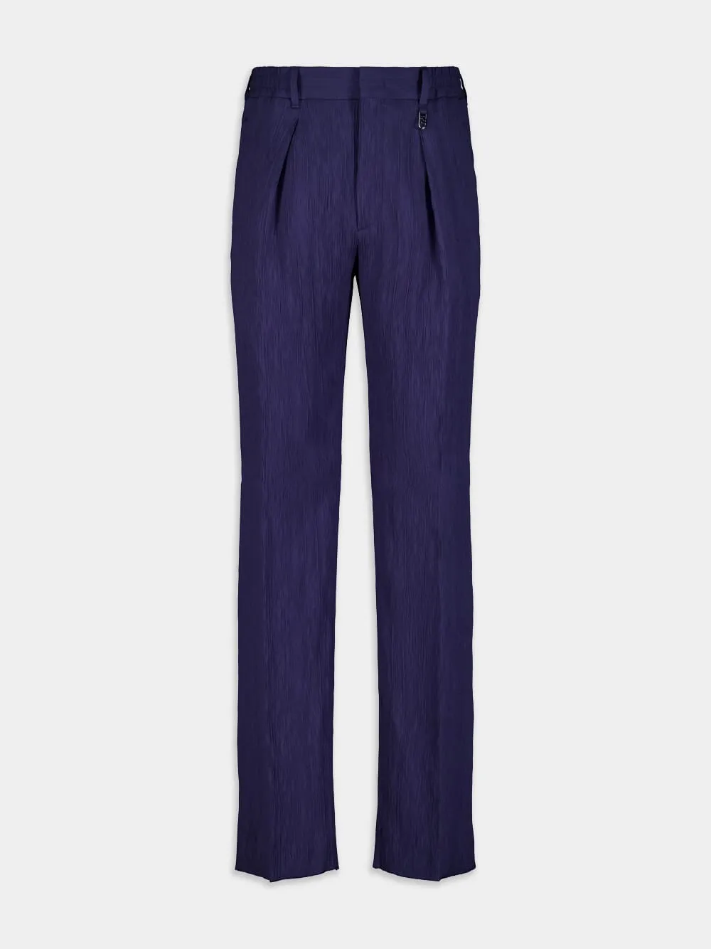 Logo-Plaque Straight-Leg Trousers