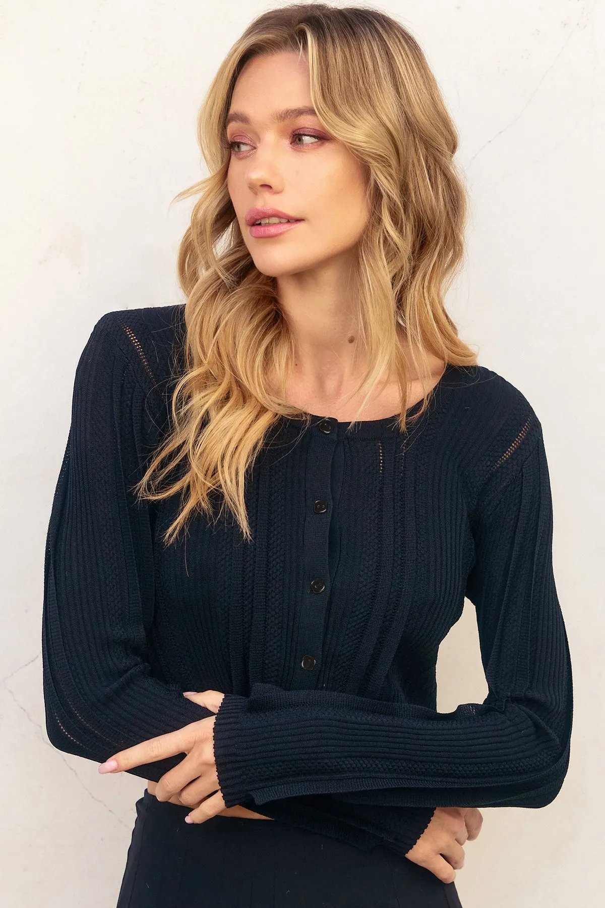 Lois Cropped Light Cardigan