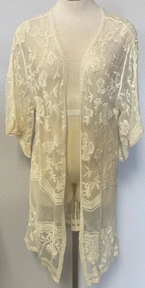 LONG LACE CARDIGAN