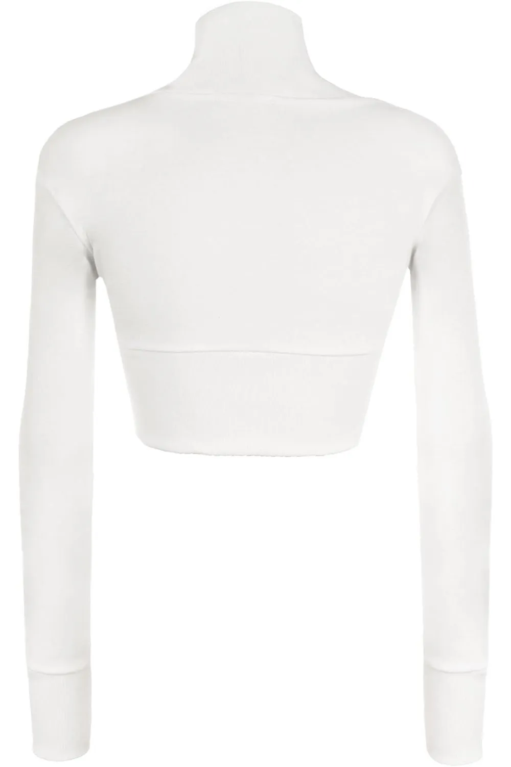 Long Sleeve Ribbed Bolero Shrug