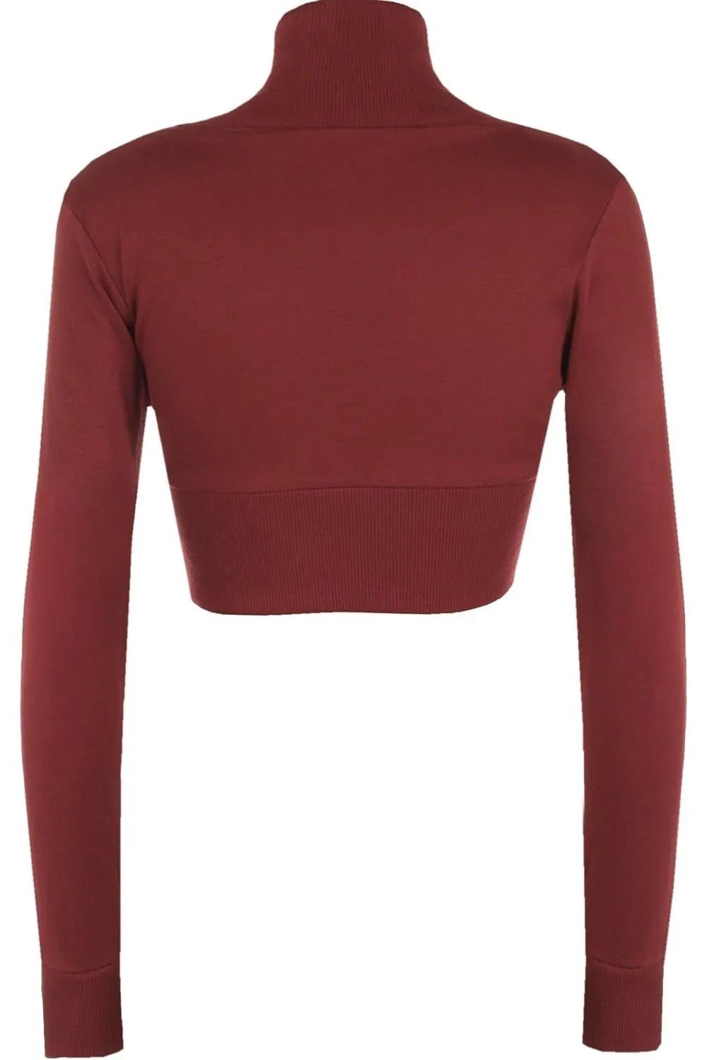 Long Sleeve Ribbed Bolero Shrug