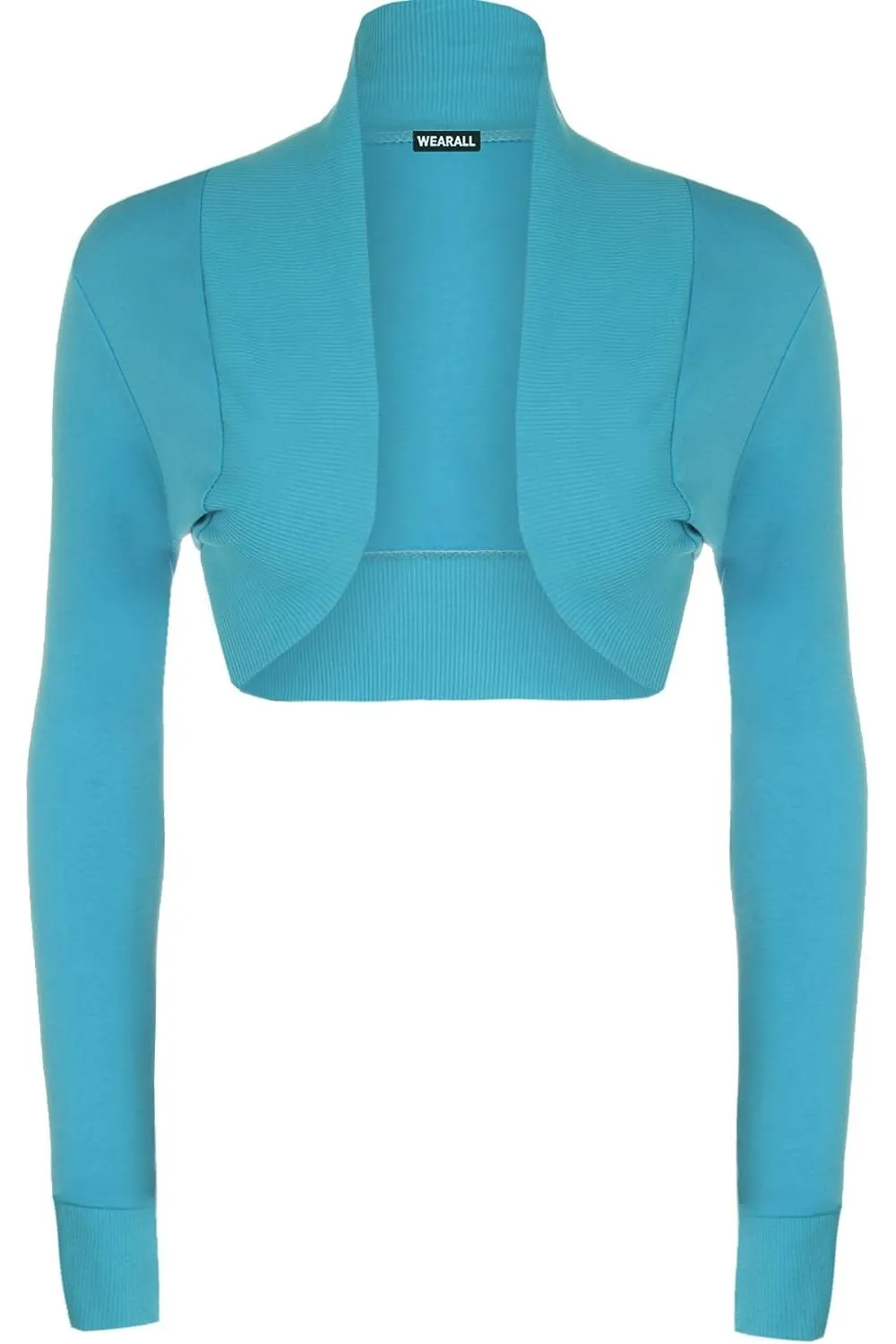 Long Sleeve Ribbed Bolero Shrug