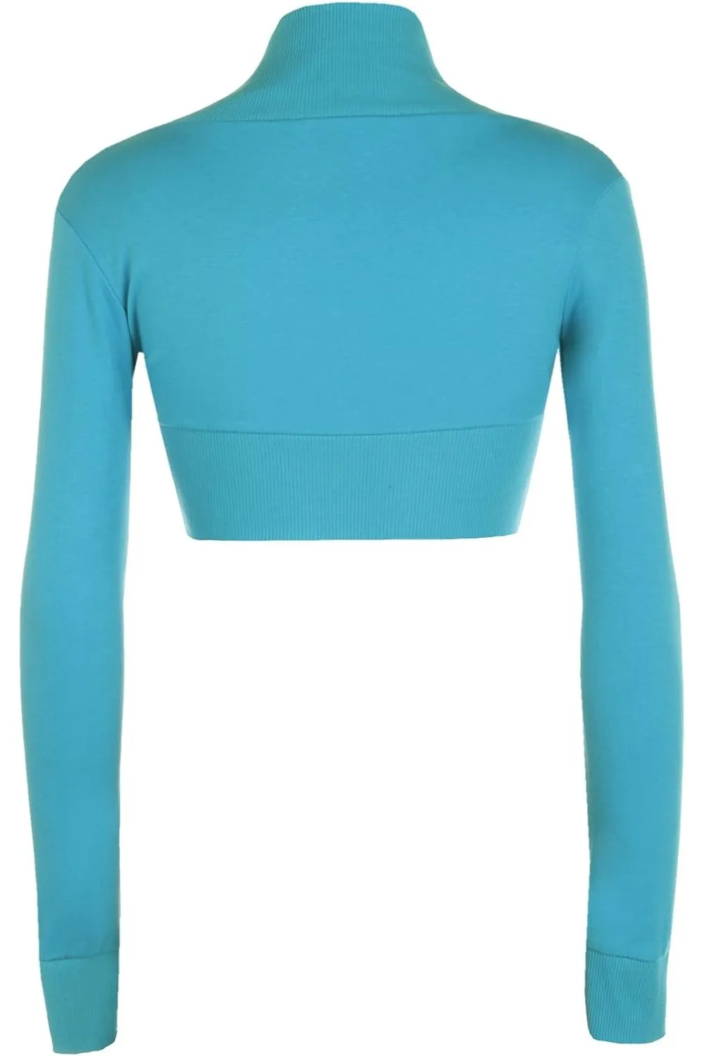 Long Sleeve Ribbed Bolero Shrug